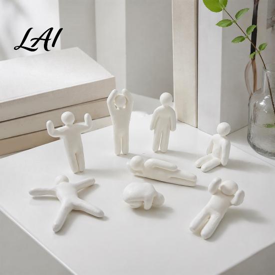 DIY Chameleon Figurine Set 8Pcs Paintable Ornaments 3D Printed Figures with Multiple Poses for Creative Craft Supplies Desktop Decoration