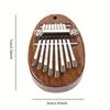 8-Key Mini Thumb Piano - Portable Wooden Finger Piano with Lanyard, Perfect Gift for Valentines Day, Adults, Beginners, and Music Enthusiasts