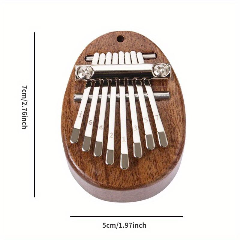 8-Key Mini Thumb Piano - Portable Wooden Finger Piano with Lanyard, Perfect Gift for Valentines Day, Adults, Beginners, and Music Enthusiasts