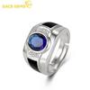Classic Copper Alloy Zircon Men Rings Jewelry Wedding Promise Party Gift