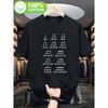 T-Shirt for Male Classical Music Composers - Featuring Bach, Mozart, Beethoven, And Chopin with Musical Notes - Comfortable Black Tee with White
