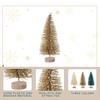 24/45 Pcs Mini Christmas Tree Artificial Mini Pine Trees with Wooden Base Reusable