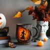 Vintage Coffee Mugs Mystical Witch Bark Texture Mug Halloween Campfire Cup Outdoor