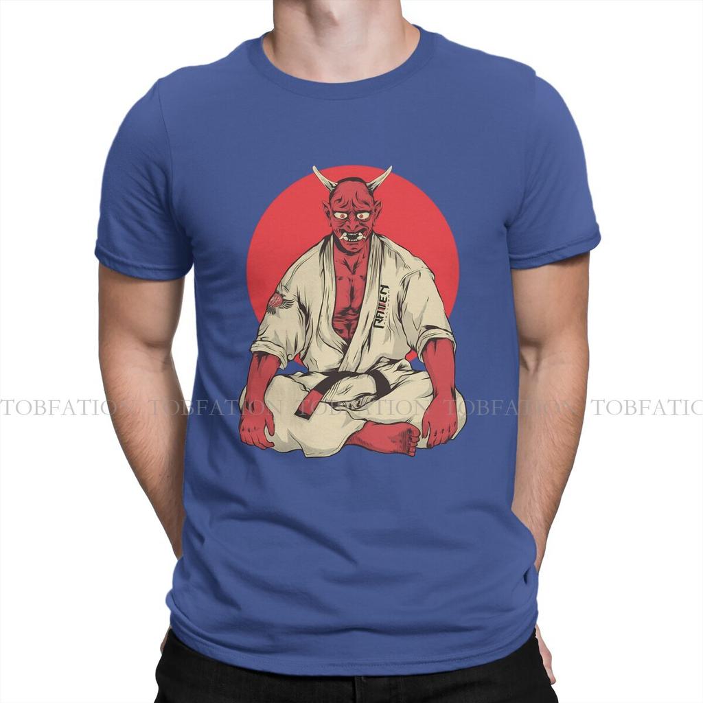 Jiu Jitsu Bjj The Oni Tshirt Classic Graphic Unisexs Streetwear Tops Large Cotton Crewneck T Shirt