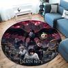 Death Note Round Area Rug Carpet Rug For Living Room Bedroom Sofa Playroom Decor Nonslip Floor Mat