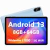 Новый планшет Android 10 VASOUN Android 13 Widevine L1 RAM 8 ГБ 5G зарядка японская инструкция включена дюйм, планшет, совместимый, (4+4