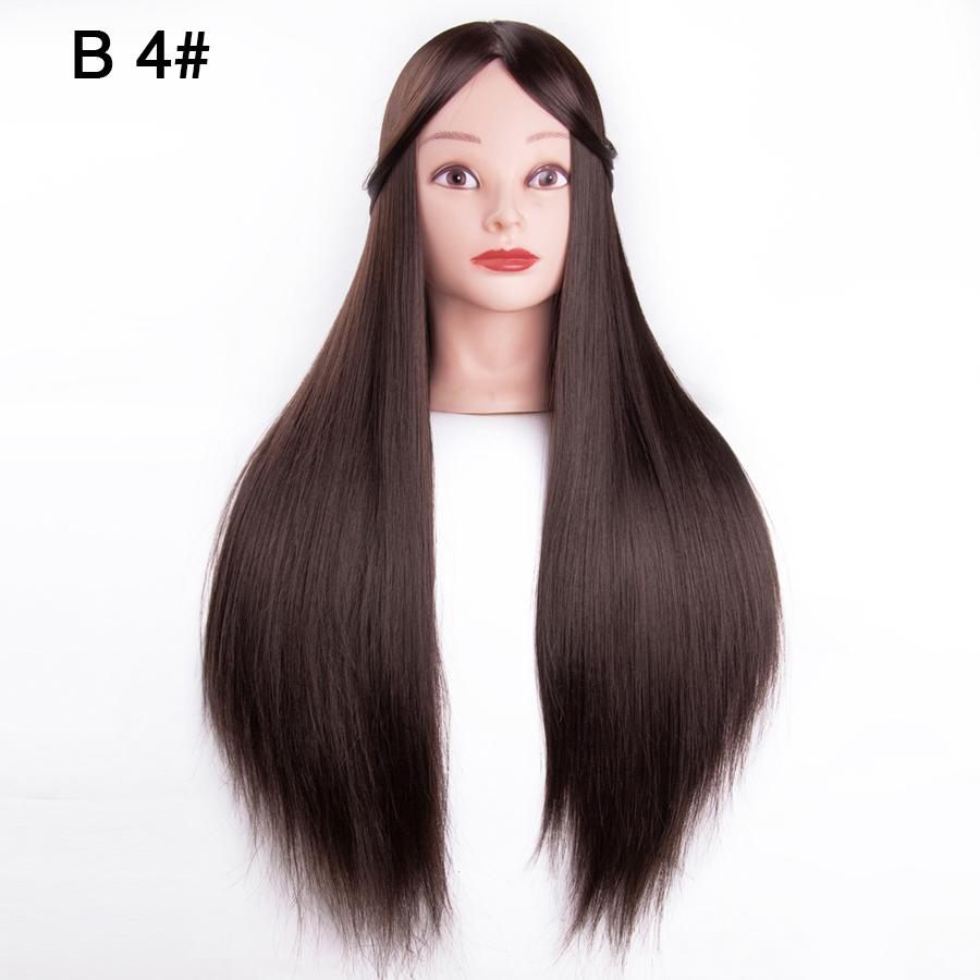 Голова манекена 65 см с тренировочной головкой для волос, парикмахерская, 7 стилей, тренировочная головка для причесок, бесплатный подарок