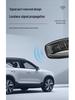 Чехол для ключа автомобиля BYD Yuan Pro/Plus - Защитная оболочка из натуральной кожи с металлическим брелоком