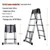 Multi-Functional Aluminum Telescopic Ladder - Herringbone Design, Foldable, Thickened for Household and Large Joint Decoration.