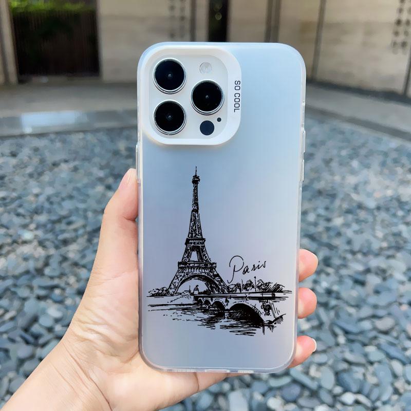 Всемирно известный исторический landmark здание Чехол для телефона для iphone 15 14 Plus Pro MAX 11 12 13 Mini Pro Max Ударопрочные Лазерные Чехлы