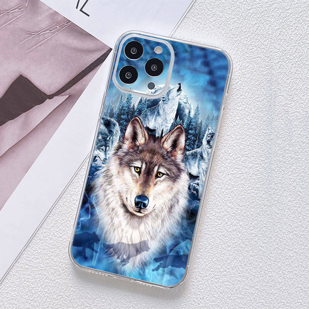 Чехол для телефона Motorola Moto Edge 40 30 neo G54 G24 G84 iPhone 15 14 Xiaomi Redmi Note 13 12 11 Pro Samsung Galaxy A34 A14 A15 A54 Animal Wild Wolf