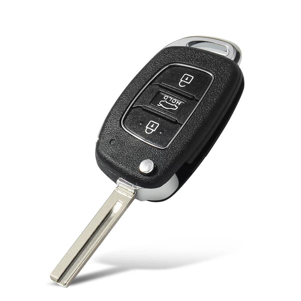 Корпус ключа дистанционного управления с 2/3/4 кнопками для Solaris Creta Ix25 Kona Tucson Sonata I40 Elantra Ix35 I20 Ix45 2017-2019