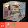 Игровой домик Миниатюрный набор домиков Деревянная модель для поделок DIY для игрушечной мебели Набор игрушек Возраст 14+ Комната для сборки родителями и детьми Сцена
