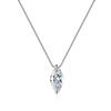 Simple and Versatile Design S925 Sterling Silver Women's Water Drop Pendant Necklace