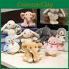 Elephant Penguin Cartoon Floral Bunny Plush Toy Keychain Bag Pendant Decor