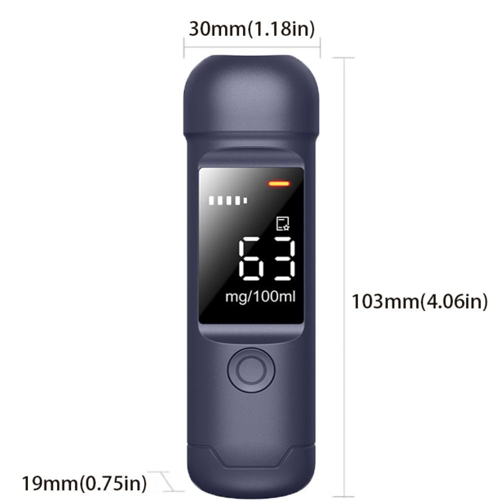 LCD Display Automatic Alcohol Detection System Rechargeable Breath Alcohol Tester Driving