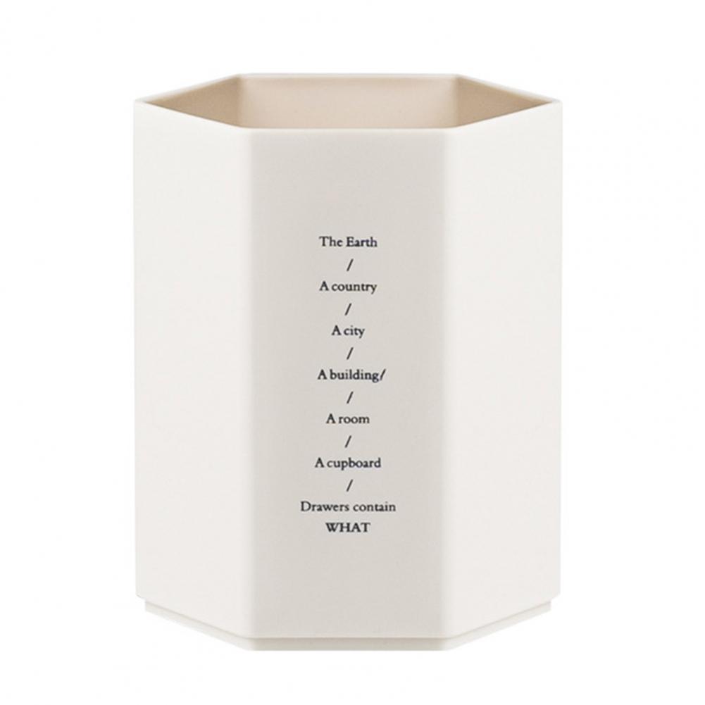 Держатель для ручек, органайзер для канцелярских принадлежностей, креативный большой вместительный органайзер для канцелярских принадлежностей, шестиугольный дизайн, ящик для хранения карандашей, настольный органайзер