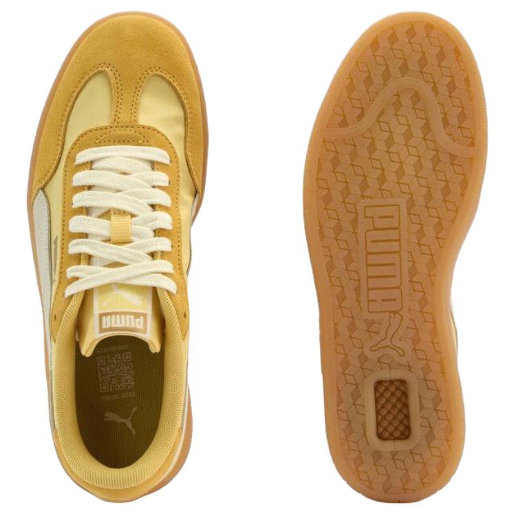 Puma Ascenso Нейлон Удобные Универсальные Тонкая Подошва Прочные Низкие Кеды Унисекс кроссовки Светло-желтый 404413-05