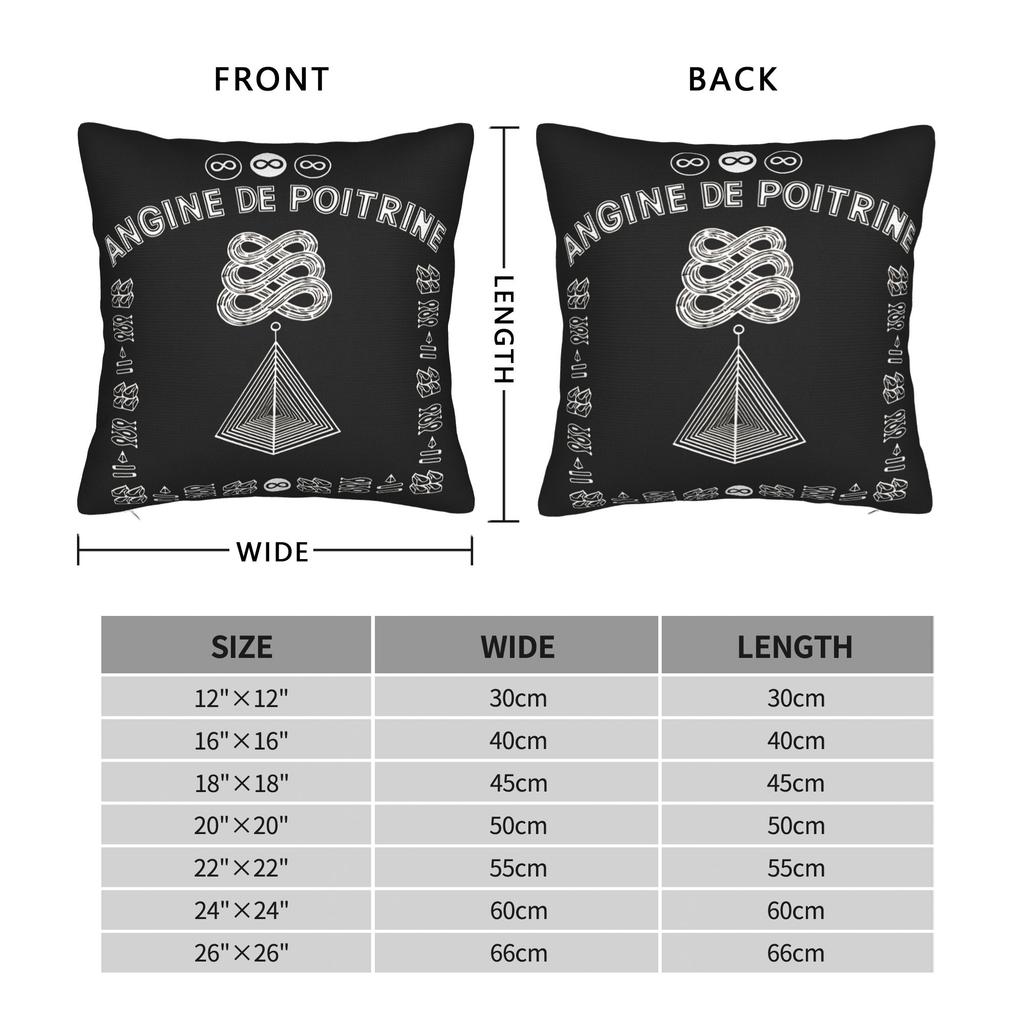 Band Angine De Poitrine Pillow Case Square Pillow Cover Novelty Cushion Cover For Living Room Bed Chair