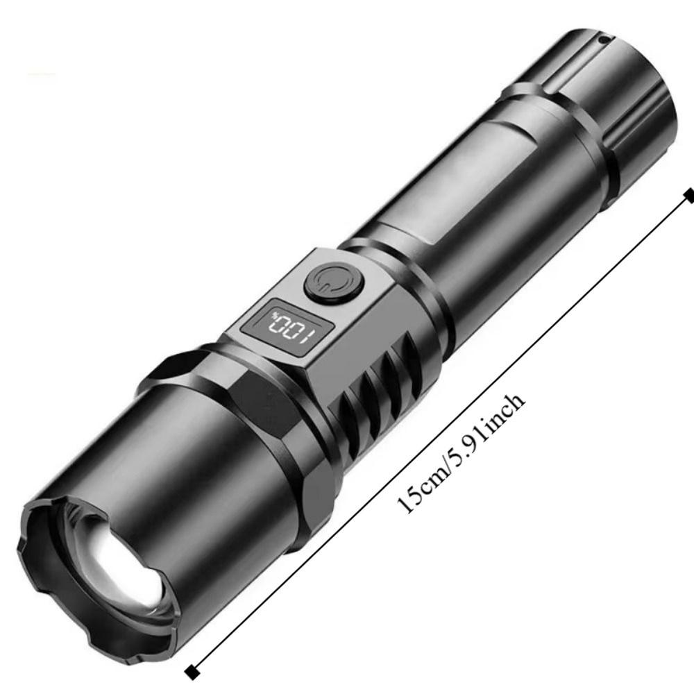 TYPE-C Charging Powerful LED Flashlight Waterproof Portable Hand Lamp  Power Outages