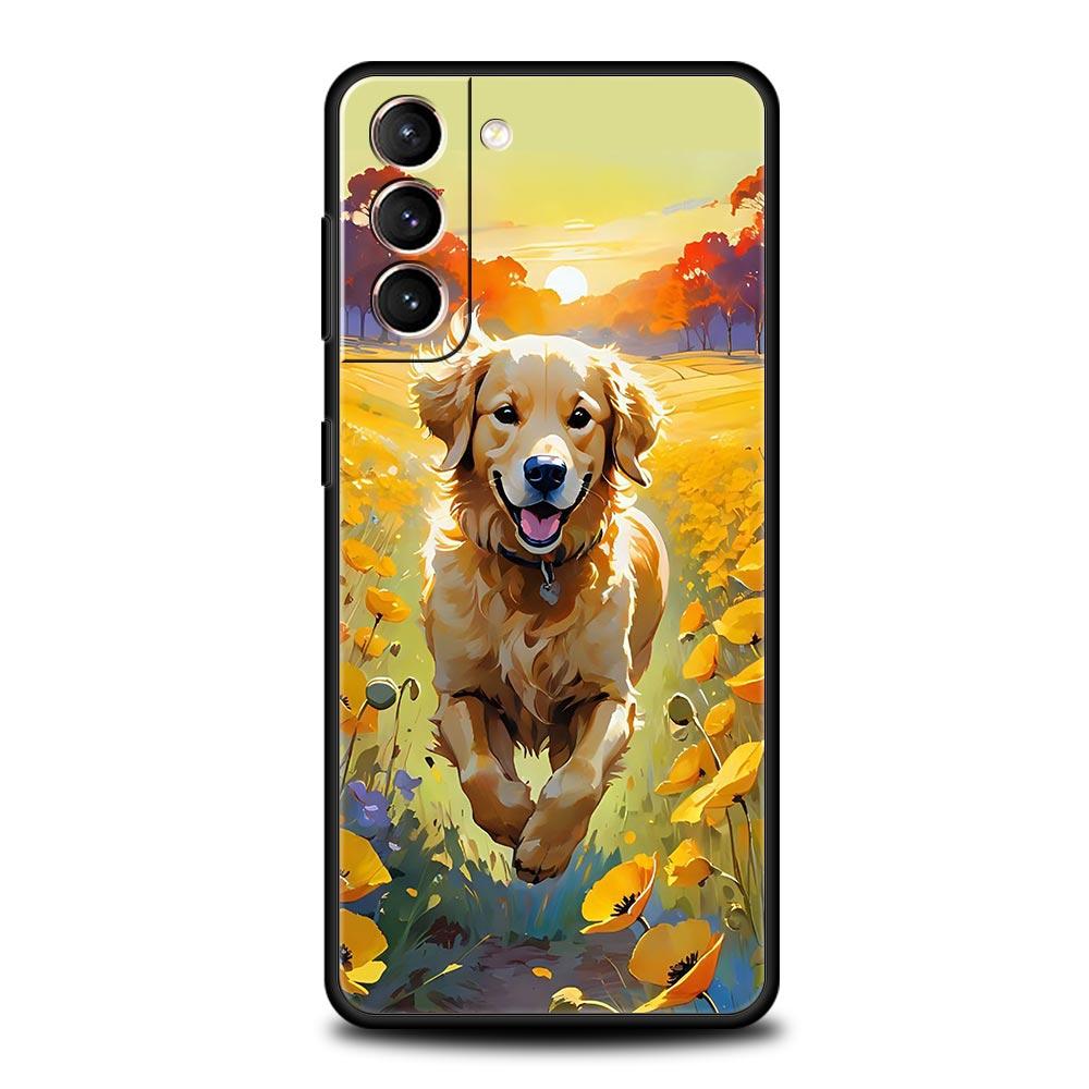 Чехол для телефона с лапкой собаки для Samsung Galaxy S25 S24 S23 S22 S20 Ultra S21 FE 5G S10 Plus S10E Мягкий чехол из ТПУ