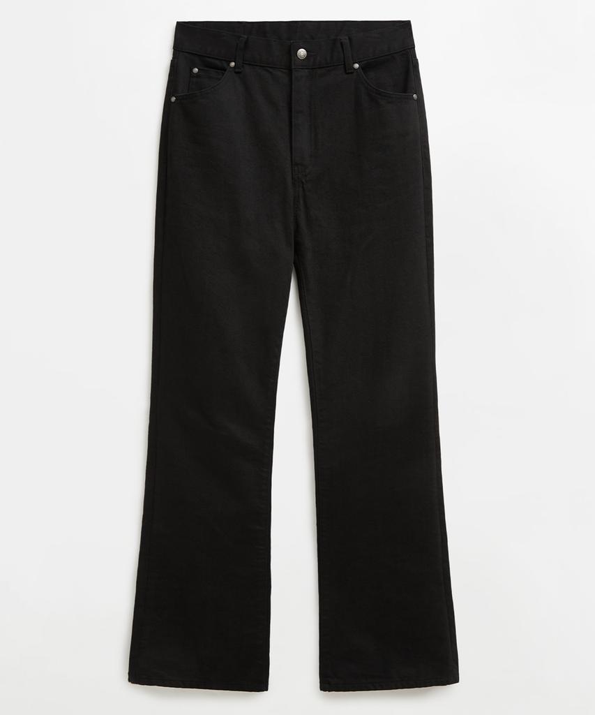 LMOOD Snake Flare Denim Pure Black