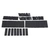 127 Pcs Heat Shrink Sleeving Tube Tube Assortment Kit Electrical Connection Electrical Wire Wrap Cable Waterproof Shrinkage 2:1