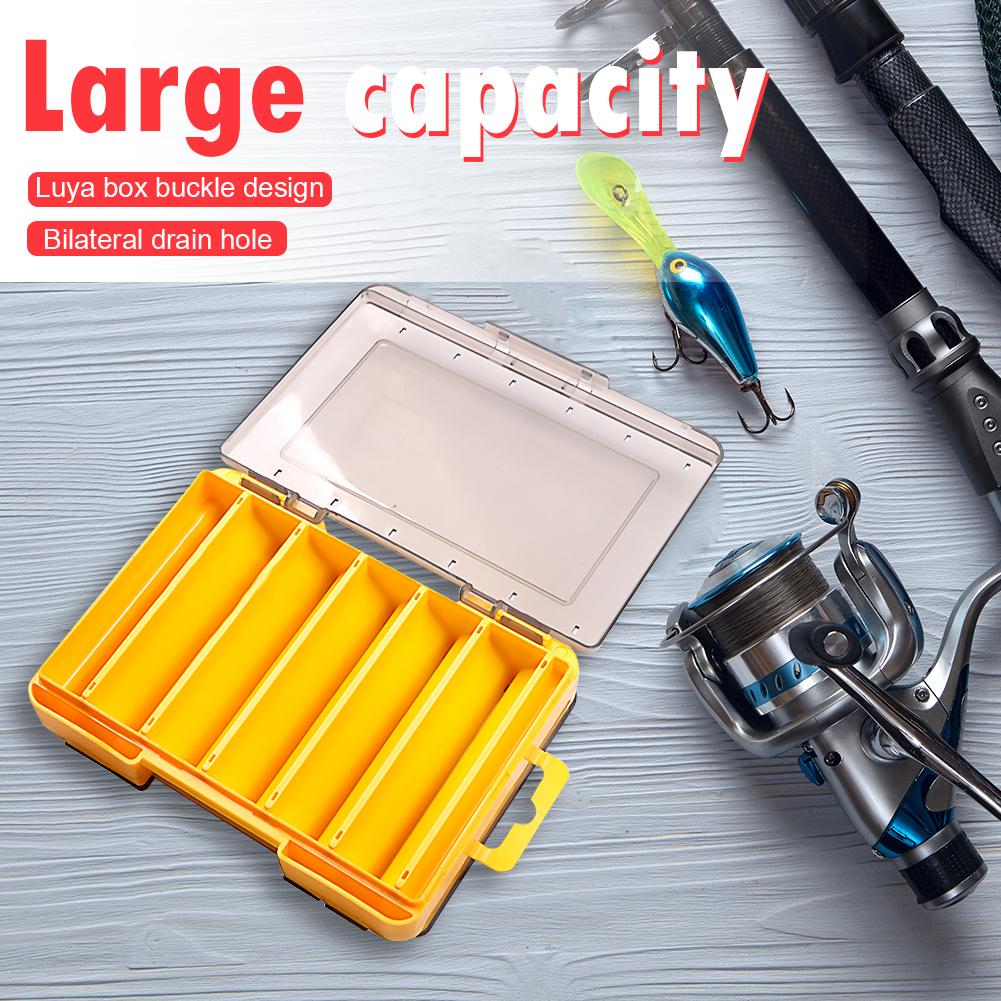 MY# Fishing Lure Box Double Side Artificial Bait Case Organizer Lure Fishing Tac