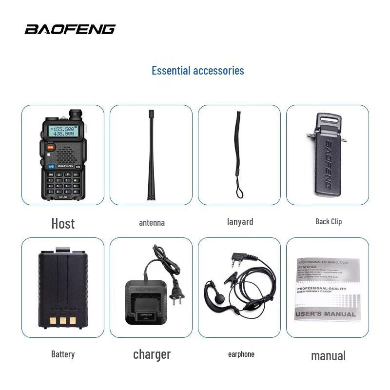 BAOFENG UV5R Dual-Band Handheld Walkie-Talkie (CN version)