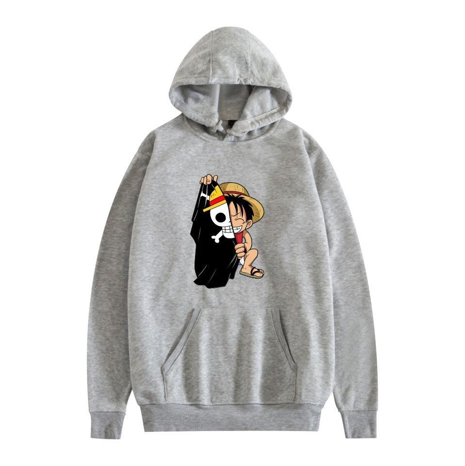 Anime peripheral printing casual hooded sweater couple