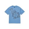 New MLB T Shirt Unisex Light Blue Korean Style 3ATSI0124-07BLL