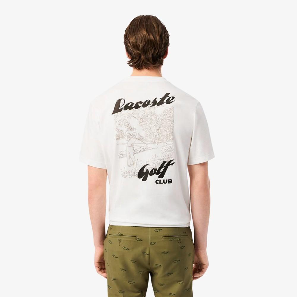 Lacoste Мужская футболка с графическим принтом для гольфа с коротким рукавом TH4825-55N70V