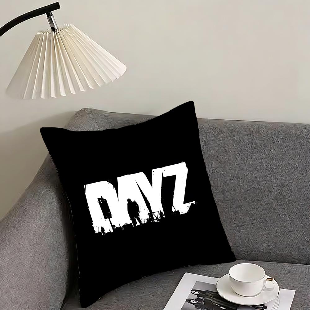 D-DayZ Zombie Game аниме Наволочка Двусторонняя Плюшевая Наволочка для Подушки – Для машины, дивана, спальни, идеальна в качестве подарка.