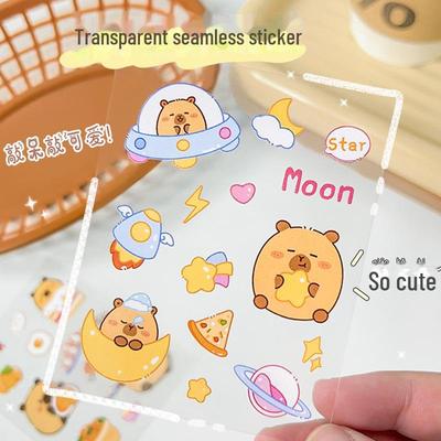 Наклейки с героями мультфильмов капибара: Милые наклейки для домашних животных и стаканов с водой своими руками для детей и девочек