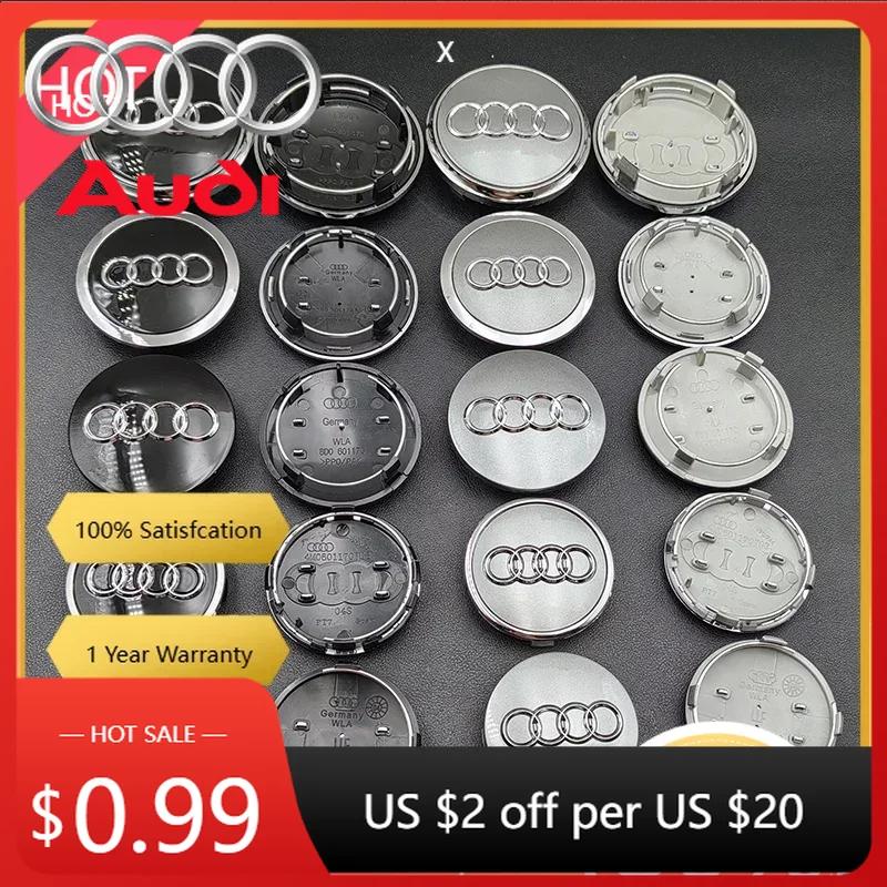 Hub Caps Hot For Audi 4pcs 60mm 61mm 68mm 69mm Audi wheel hub center cover modification accessories suitable for Audi A1 A2 A