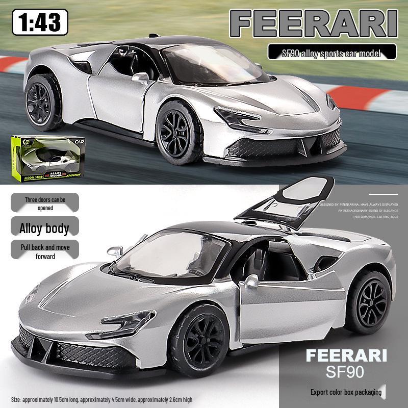 1:43 Модель спортивного автомобиля Pagani Dragon из сплава с дверями типа «крыло чайки» - Игрушечная машина для детей