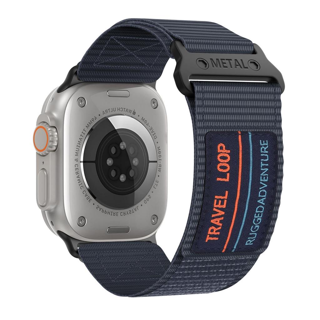 Cross-border Suitable Finely Woven Nylon Trail Strap for Apple Watch Series 8/7 S11 ULTRAL Modified Version.