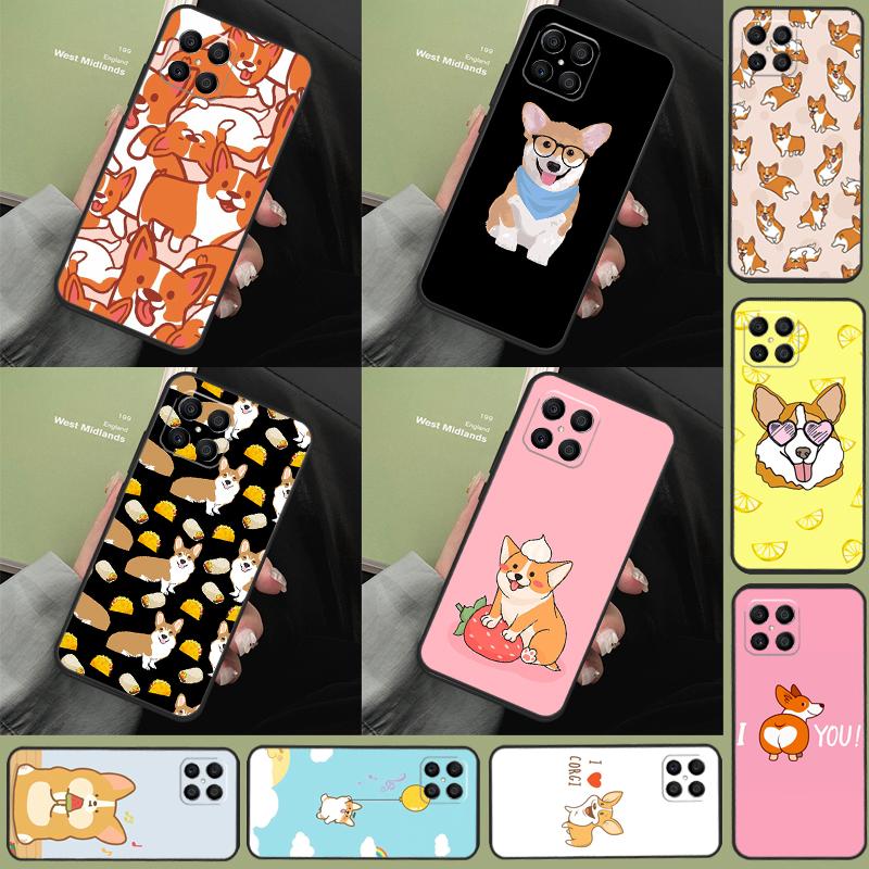Мультяшный чехол Корги для Honor 200 Lite Magic 7 5 6 Pro Honor X9c X9b X9a X8b X8a X8 X9 50 70 90 Lite Чехол