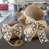 Summer Children's Sun Protection Beach Straw Hat  Princess Girl's Vacation Woven Sun Hat