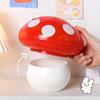 Convenient Mushroom Trash Can Red Garbage Collector Desktop Dumpster  Desktop Desk