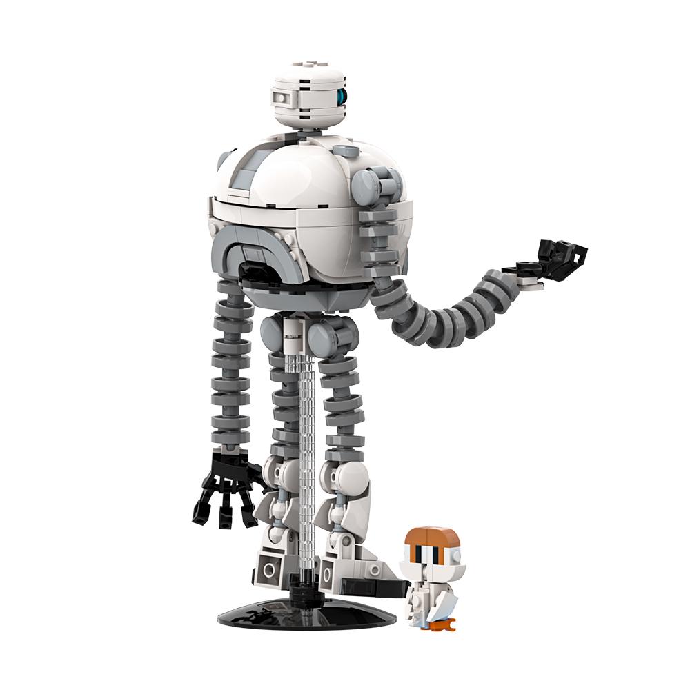 MOC Roz Robot Model Building Blocks The Wild Robot Animation Adventure Robot Brightbill Animal Assembling Brick Toy Kid Gift