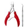 2Pcs Ingrown Toenail Tools Kit Stainless Steel Nail Cuticle Pliers Ingrown Nails Clipper Lifter