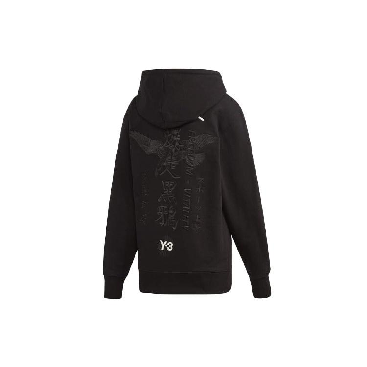 Y-3 Толстовки Y-3 Мужские Черные С Капюшоном Умеренные Обычные GD5030