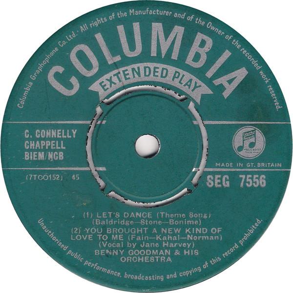 7inch Record BENNY GOODMAN & HIS ORCHESTRA - Benny Goodman & His Orchestra SEG7556 Columbia UK Jazz Used