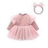 Baby Long Sleeve Spring and Tulle Hair Baby Birth Preparation Plain 6M [Baby Koi] Clothes, Dress, Girls, Autumn, Skirt, Coverall, Ornament, Gift,