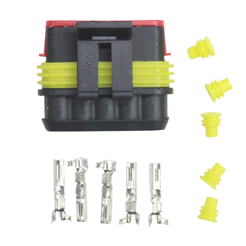AMP superseal connector 5-fold - Premium ELMOT hermetic plug