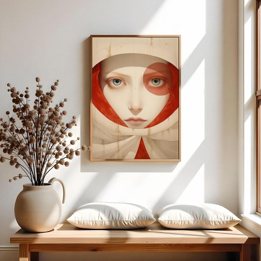 Plakat portret nowoczesny obraz