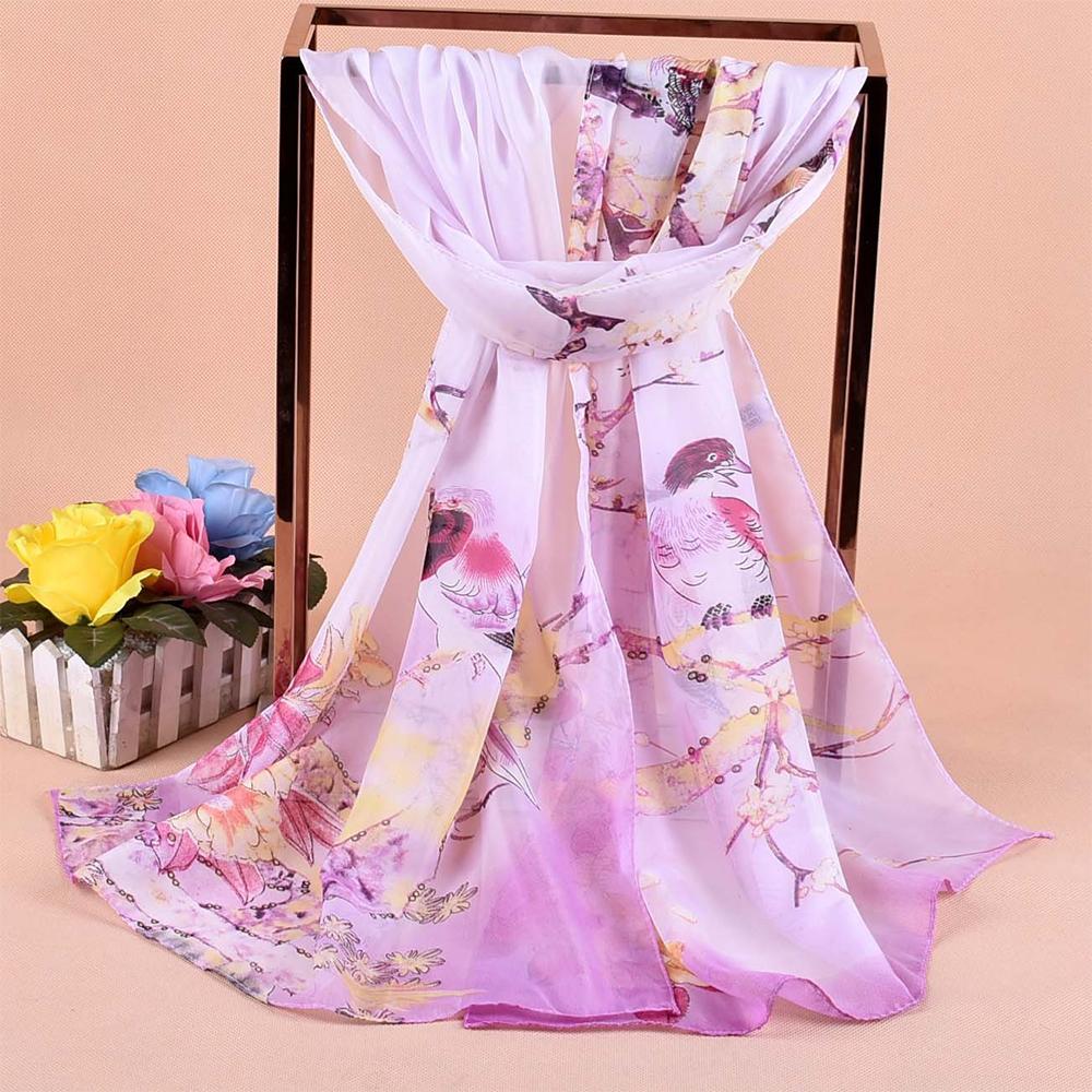 Breathable Long Chiffon Scarf Big Size Muslim Headband High Quality Beach Scarves Women