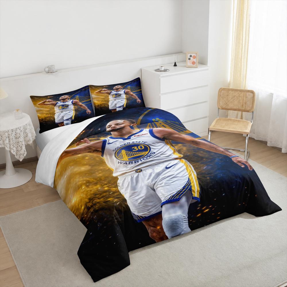 "Golden State Warriors Player 30 Bedding set - Bedding set (1 duvet cover, 2 pillowcases, duvet not included) sofas"
