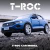 1/36 Модель автомобиля из сплава Volkswagen T-ROC Литая под давлением и игрушечные транспортные средства Металлическая модель автомобиля Симуляция Оттягивание назад Коллекция Детская игрушка F344